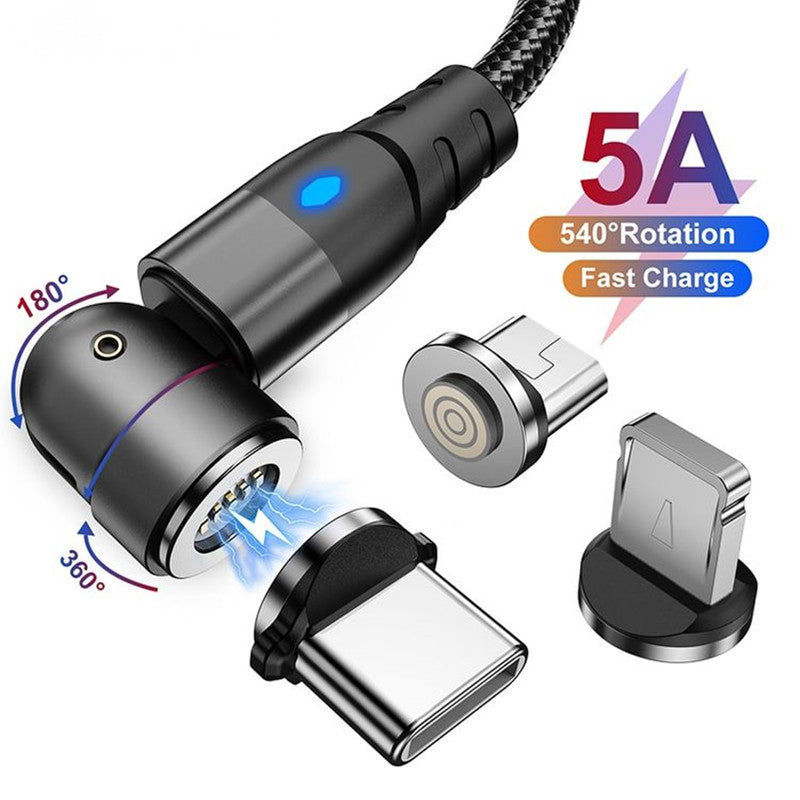 OneSnap Cable – Fast, Flexible, 3-in-1 Magnetic Charger.