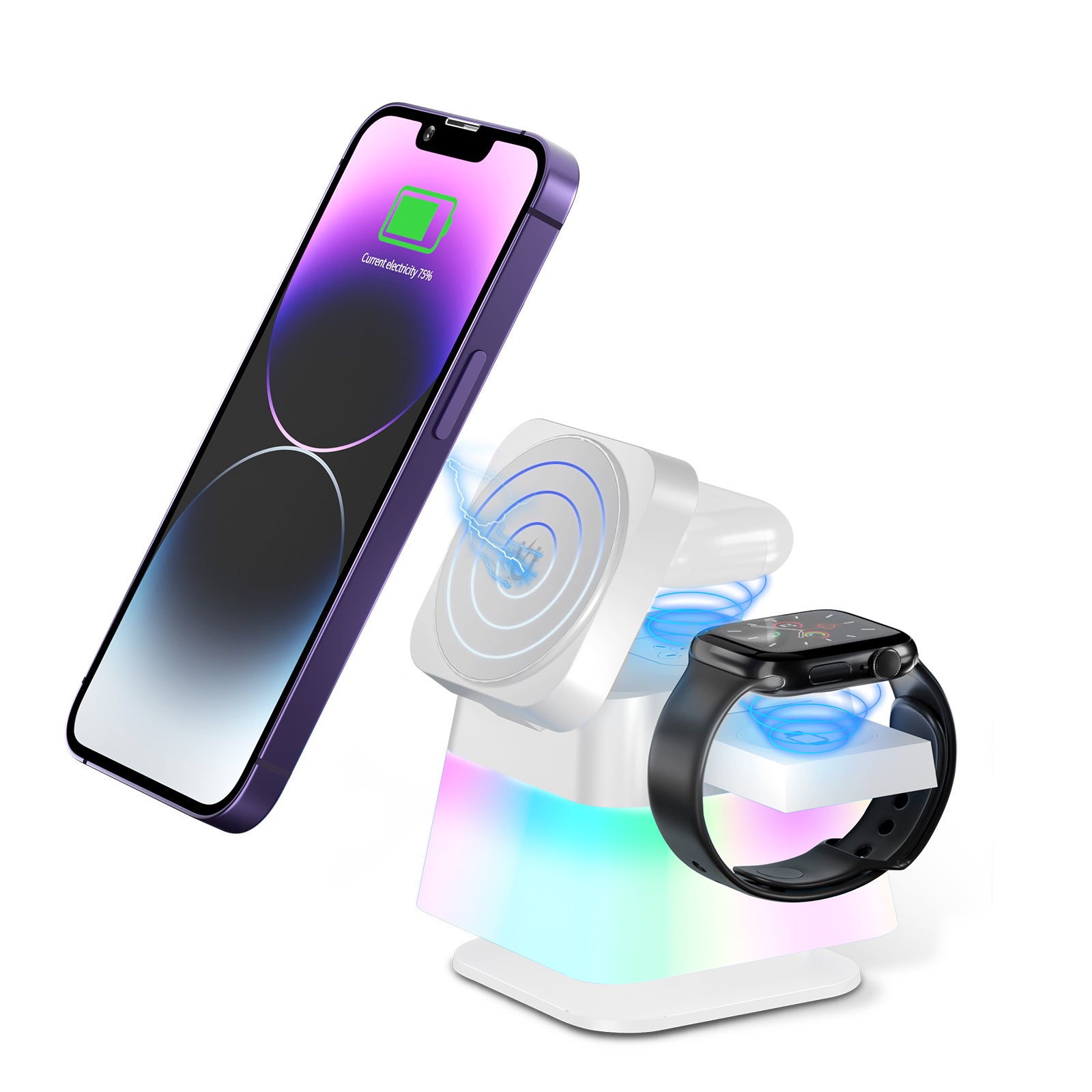 Rotatable Foldable Four-in-One Wireless Charger - Silverline Digital Technology