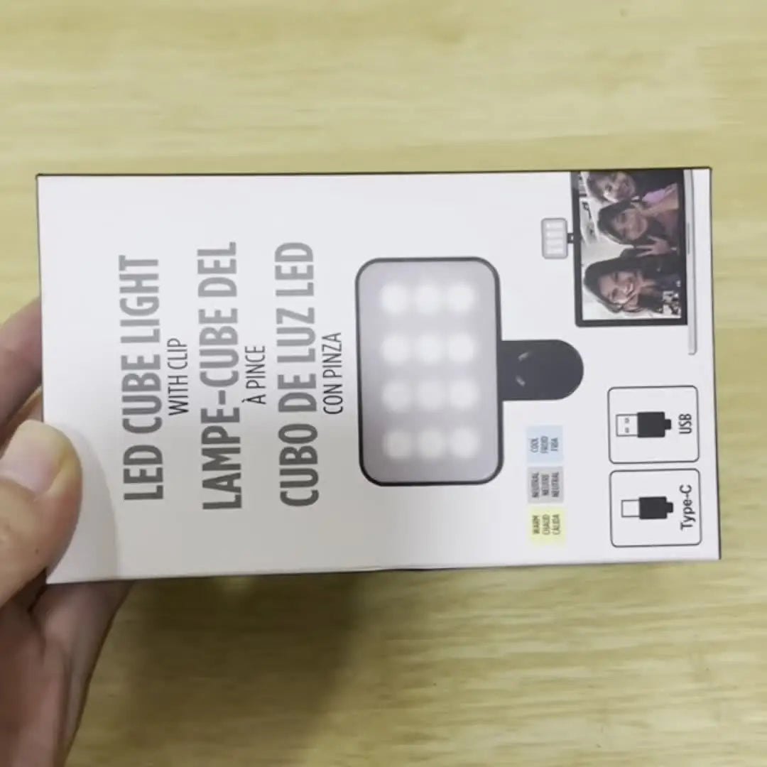 Rechargeable Clip-On Selfie Light with 3 Adjustable Brightness Modes - Silverline Digital Technology
