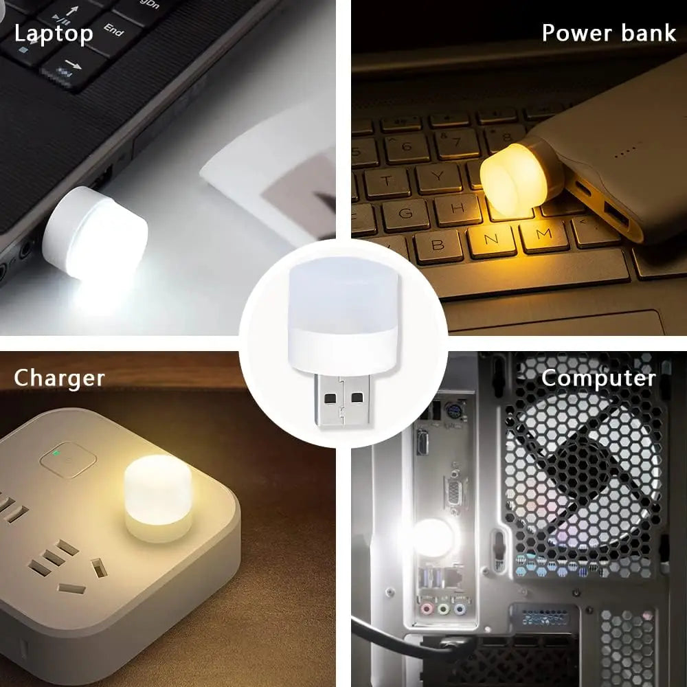 Mini USB Night Light – Warm, Eye-Friendly LED - Silverline Digital Technology