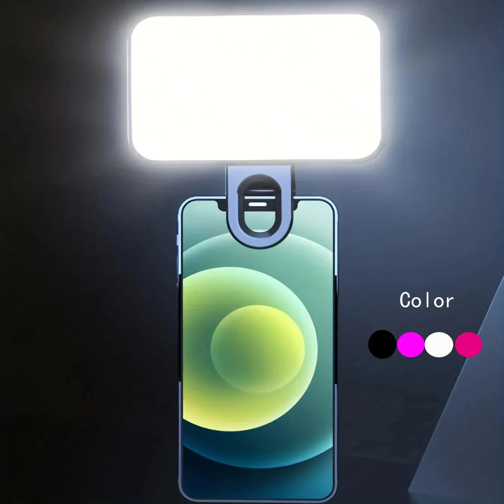 Rechargeable Clip-On Selfie Light with 3 Adjustable Brightness Modes - Silverline Digital Technology