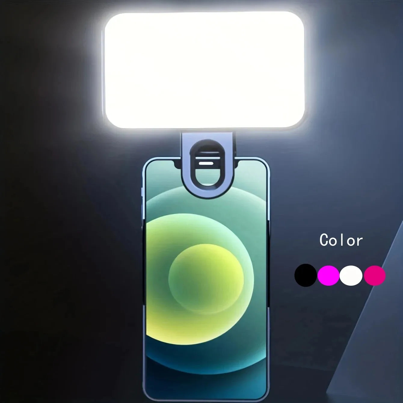 Rechargeable Clip-On Selfie Light with 3 Adjustable Brightness Modes - Silverline Digital Technology