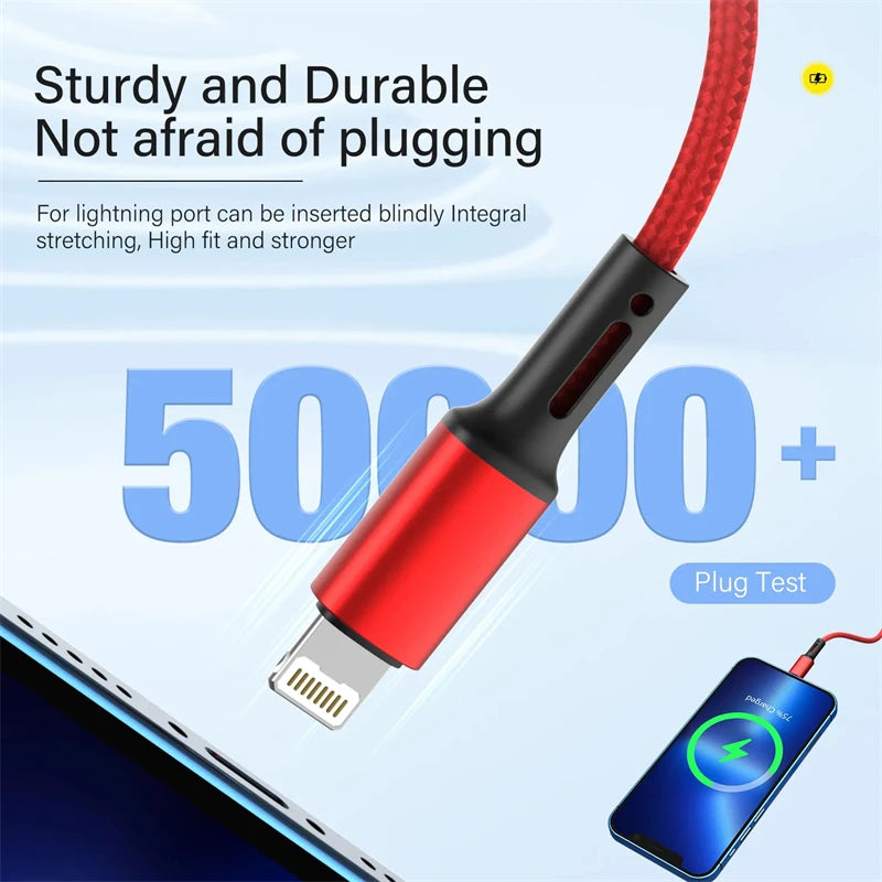 3A Fast Charging USB Cable for iPhone 14/13/12/11/X - Silverline Digital Technology