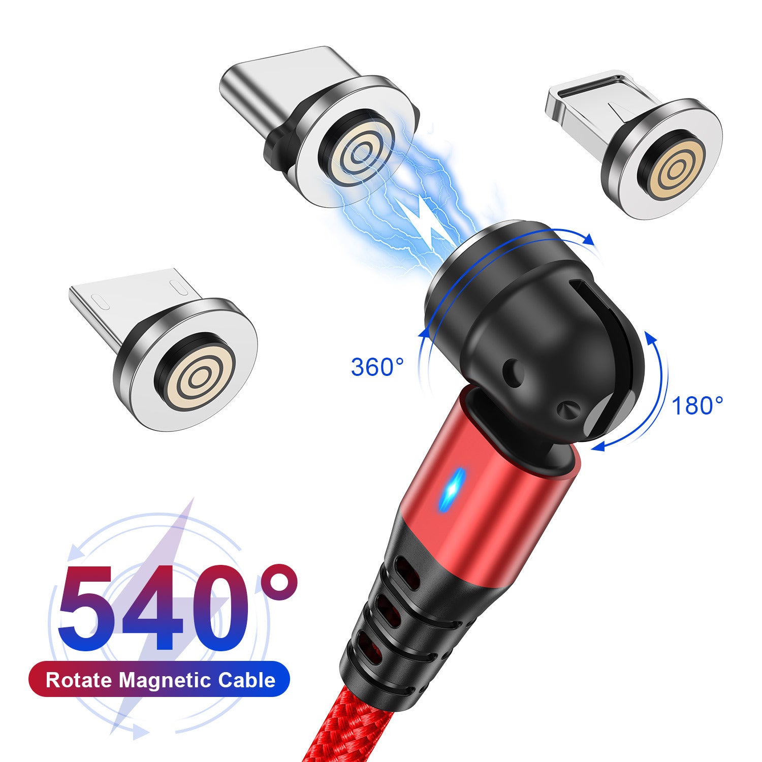 OneSnap Cable – Fast, Flexible, 3-in-1 Magnetic Charger.