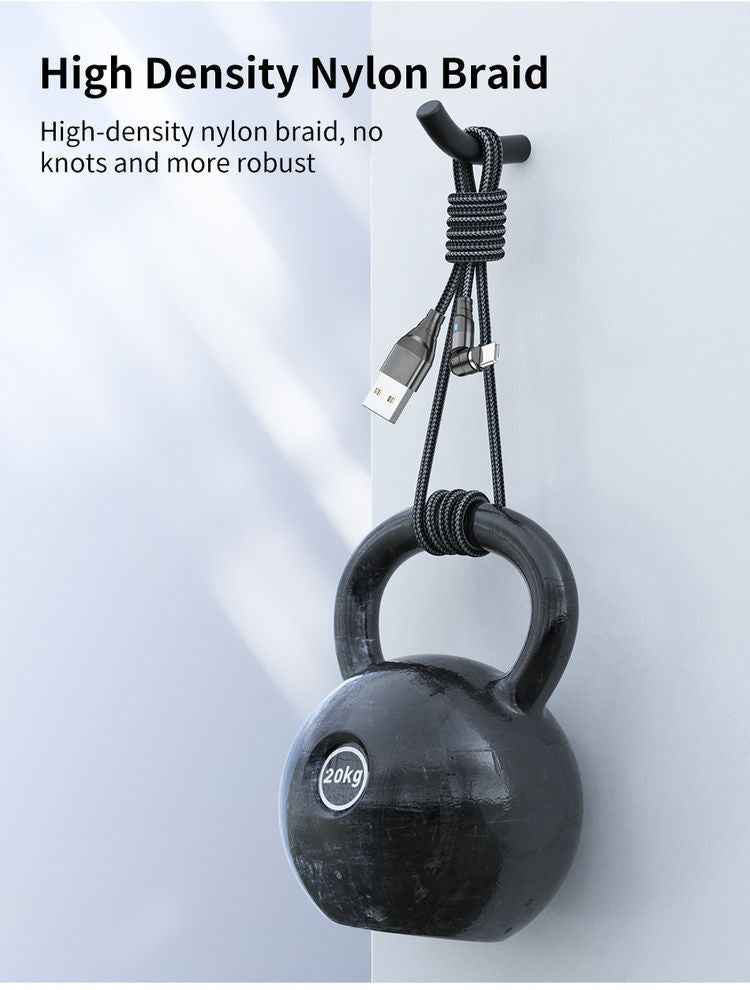 OneSnap Cable – Fast, Flexible, 3-in-1 Magnetic Charger.