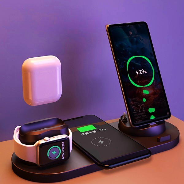 Durable 6 In 1 Charging Dock Station - Silverline Digital Technology